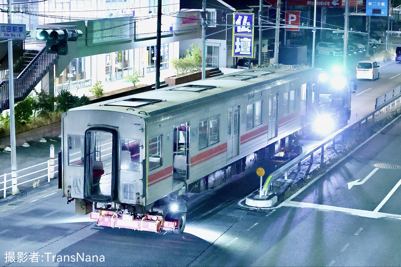 【東急】9000系9009Fデハ9409号車長津田車両工場から陸送の拡大写真