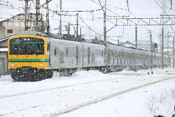 【JR東】205系センM19編成と205系センM3編成が秋田総合車両センターへ到着