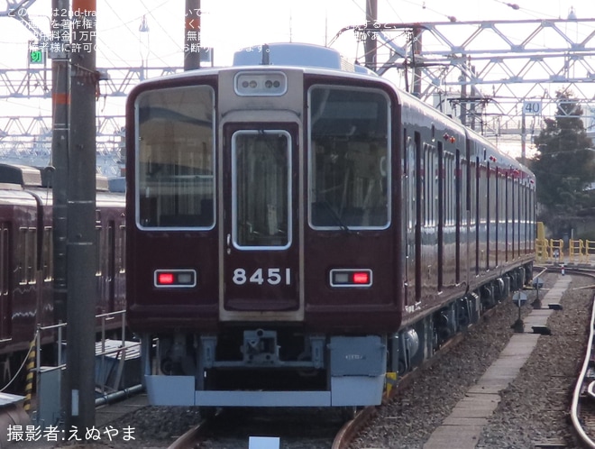 を正雀車庫付近で撮影した写真