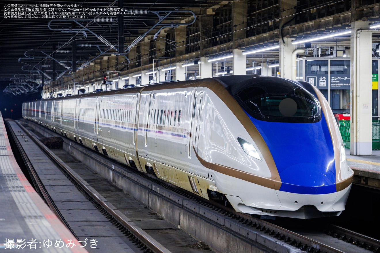 【JR東】E7系F6編成新幹線総合車両センター入場回送の拡大写真