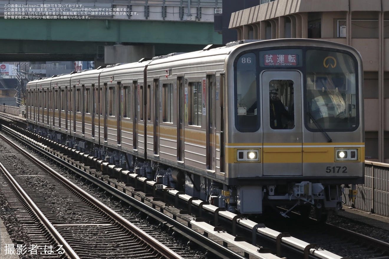 【名市交】5050形5172H藤が丘工場出場試運転の拡大写真