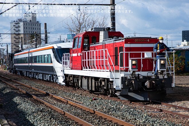 【JR海】新型車両385系2両甲種輸送を不明で撮影した写真