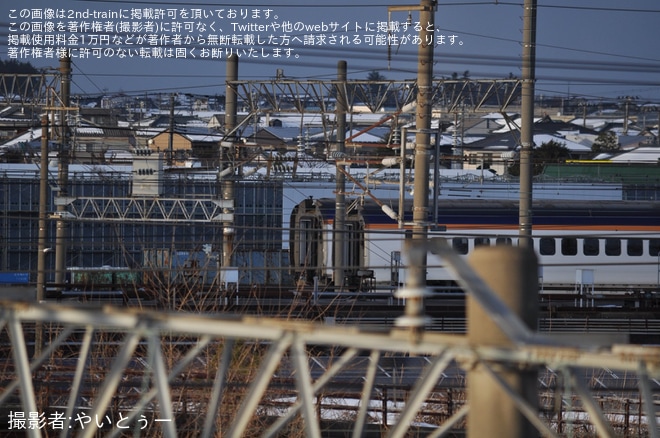【JR東】E3系L68編成が新潟新幹線車両センターの解体線へ - 新潟新幹線車両センター付近にて撮影