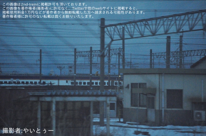 【JR東】E3系L68編成が新潟新幹線車両センターの解体線へ - 新潟新幹線車両センター付近にて撮影