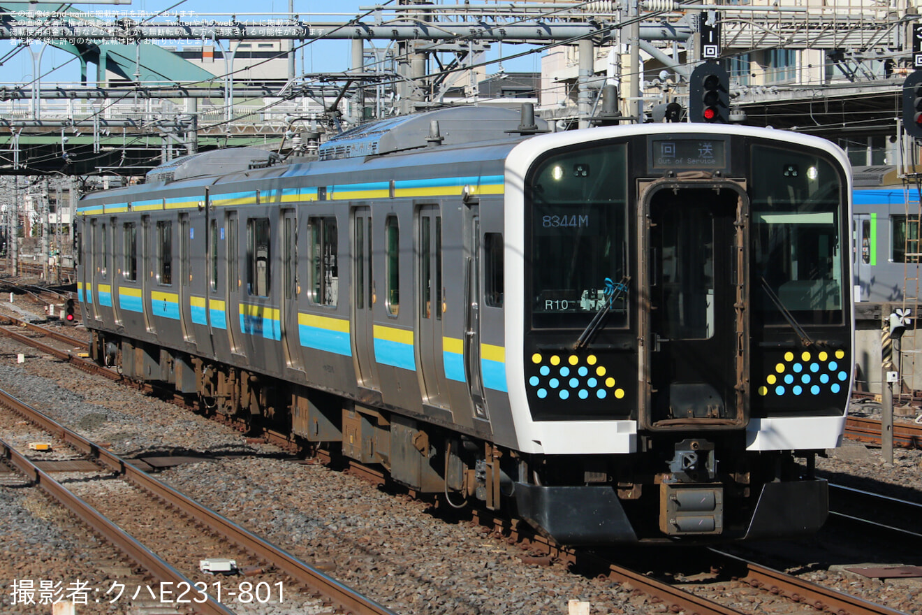 【JR東】E131系R10編成大宮総合車両センター出場回送の拡大写真