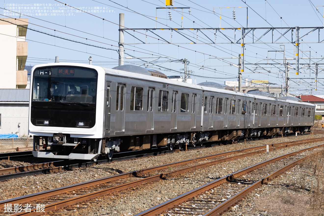 【JR九】501系(旧E501系)H-1編成小倉総合車両センター出場試運転の拡大写真