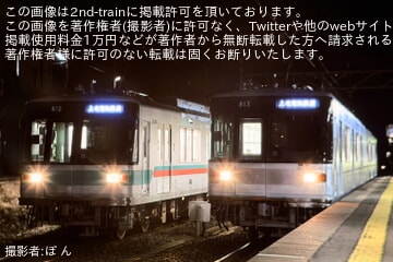 【上毛】800形の3編成目となる813Fが上毛電気鉄道へ到着、クラウドファンディング参加者向け撮影会も