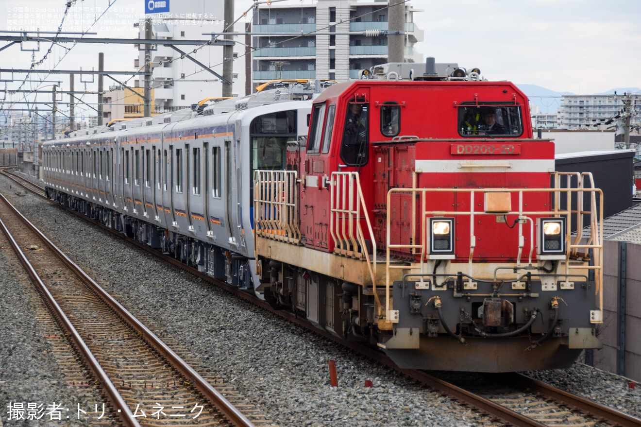 【南海】8300系8722F+8326F近畿車輛出場甲種輸送の拡大写真