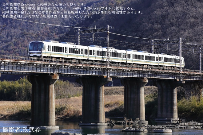 【JR西】221系NA408編成下関総合車両所本所入場回送（2枚目）