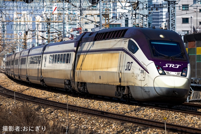 【韓国SRT】SRT（130000系）によるソウル駅乗り入れに向けた試運転を不明で撮影した写真