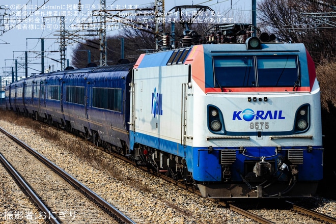 【KORAIL】「レールクルーズヘラン」1号編成が大田鉄道車両整備団へ入場を不明で撮影した写真
