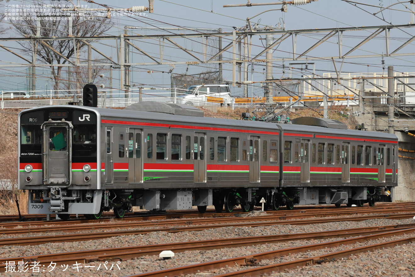 【JR四】7200系電車R09編成が全般検査を終えて多度津工場出場の拡大写真