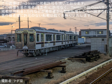 【神鉄】新造車6500系6515Fの三田方2両が搬入される