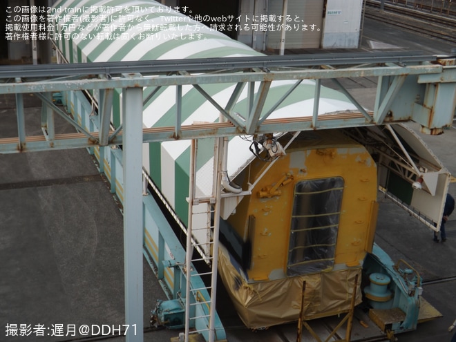 【JR東】255系Be-03編成大宮総合車両センターで再塗装（1枚目）