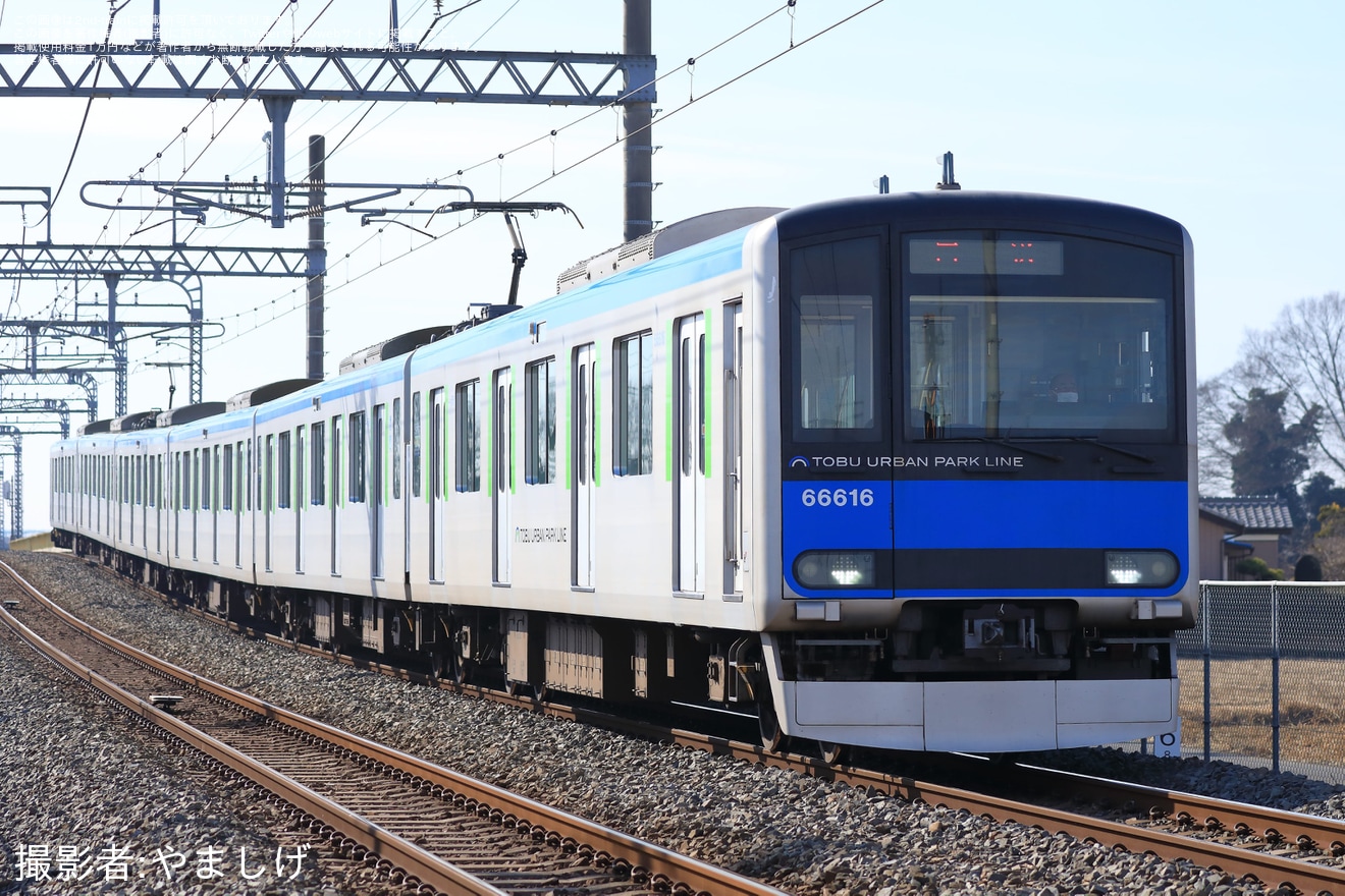 【東武】60000系61616F 南栗橋車輪転削返却回送の拡大写真