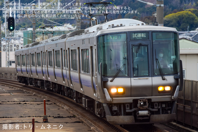 【JR西】223系2500番台による湖西線内試運転を実施を唐崎駅で撮影した写真