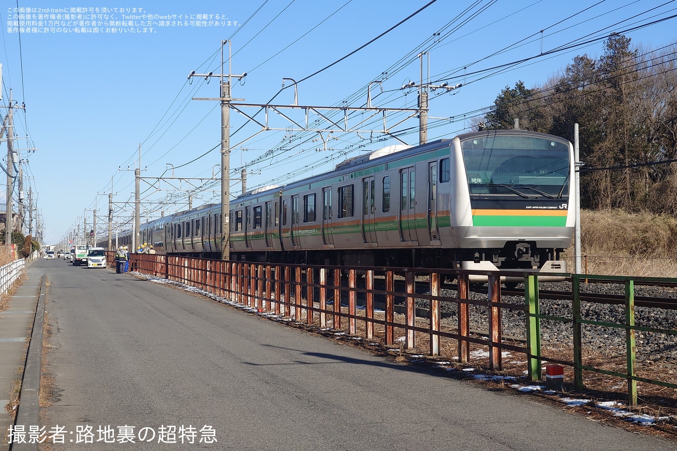 【JR東】宇都宮線の古河〜野木間で架線断線が発生の拡大写真