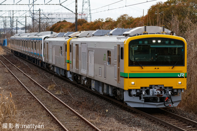 【JR東】E131系800番台N13編成が新潟車両センターから配給輸送（1枚目）