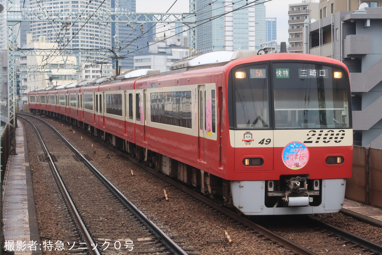 【京急】「桜装飾列車」運行開始(2026年)の拡大写真