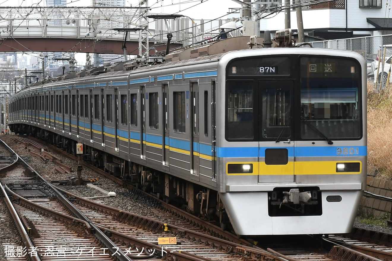 【北総】9800形9808編成宗吾車両基地入場回送(202602)の拡大写真