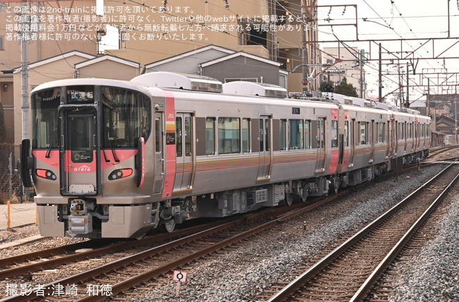 【JR西】227系H5編成+H6編成近畿車輛出場公式試運転を不明で撮影した写真