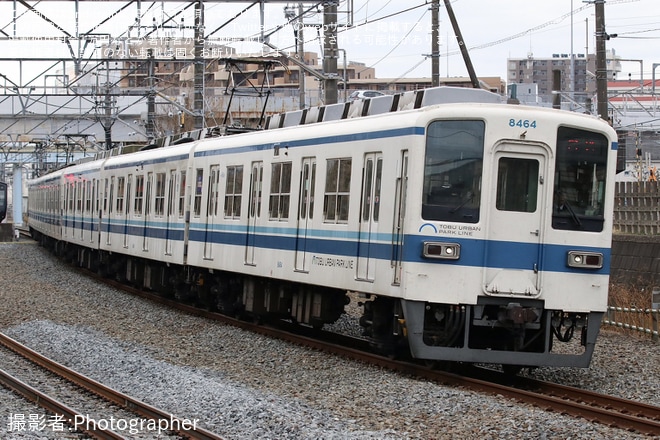 【東武】8000系8164F 廃車回送を不明で撮影した写真