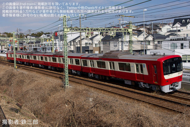 【京急】新1000形1895編成 久里浜工場出場前試運転を能見台～金沢文庫間で撮影した写真