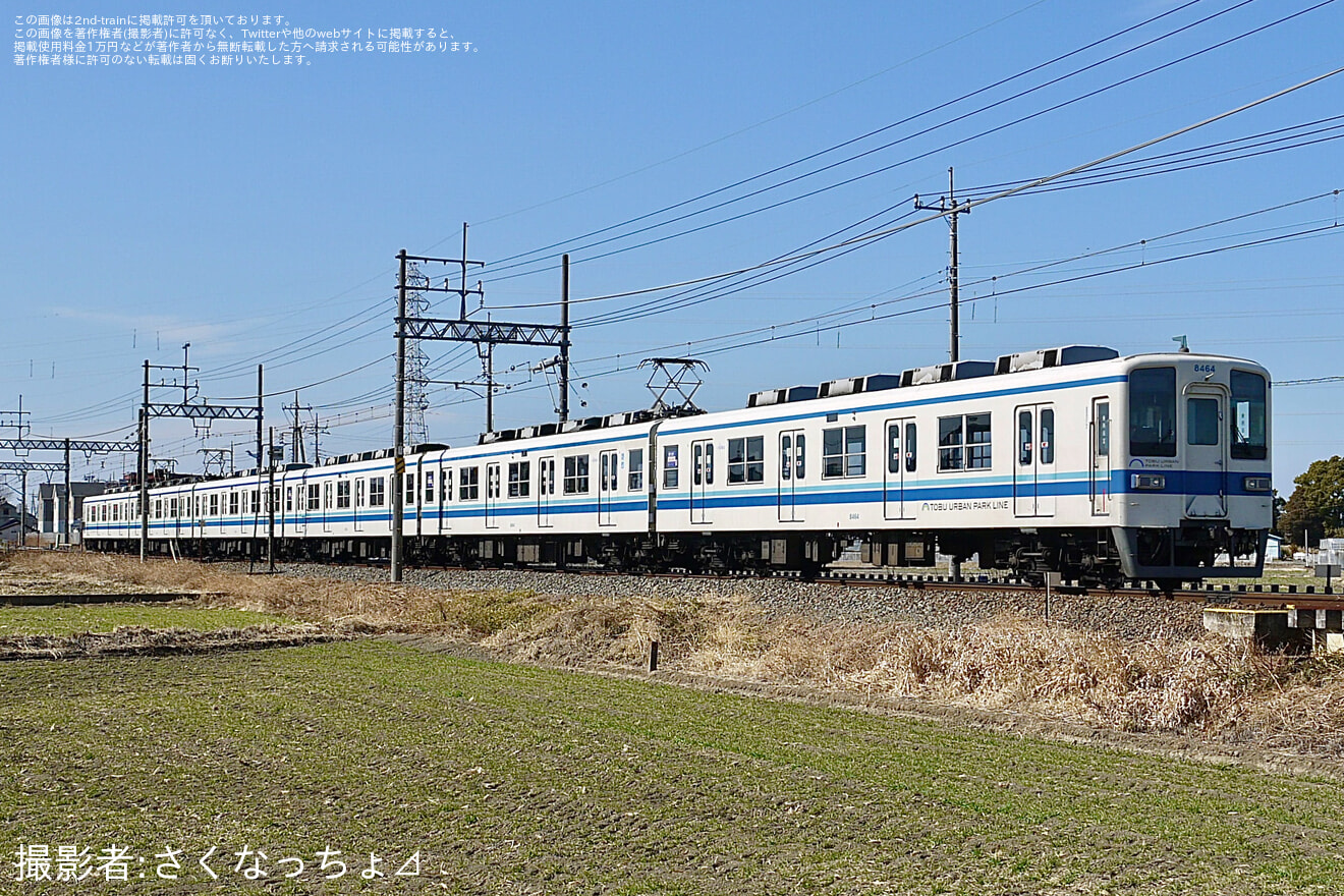 【東武】8000系8164F 廃車回送の拡大写真