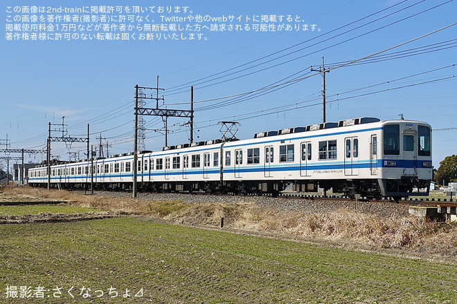 【東武】8000系8164F 廃車回送を不明で撮影した写真