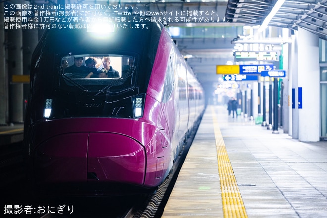 【韓国SRT】SRT向け新型高速電車EMU-320が試運転の一環として首都圏（光明）へを光明駅で撮影した写真