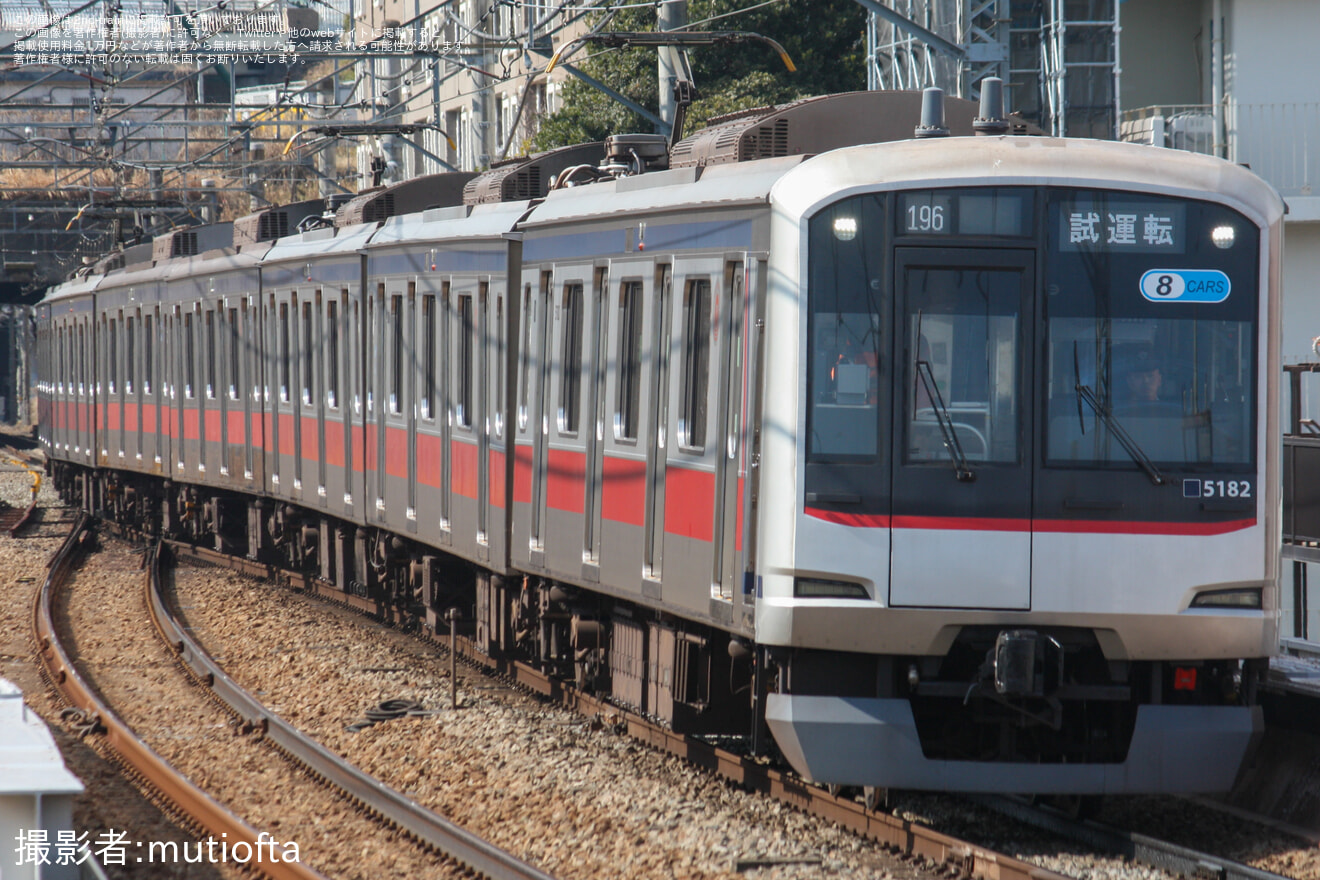 【東急】5080系5182F長津田車両工場出場試運転の拡大写真
