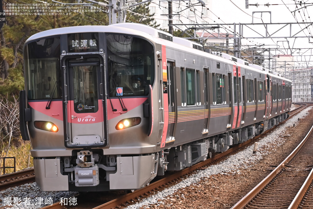 【JR西】227系H5編成+H6編成近畿車輛出場公式試運転の拡大写真