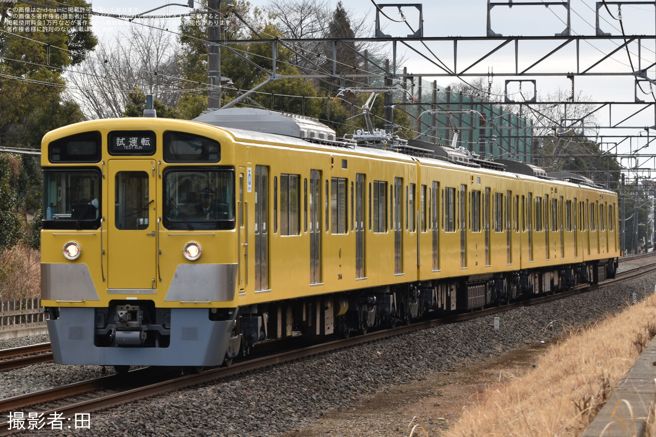 【西武】2000系2545F 武蔵丘車両検修場出場試運転の拡大写真