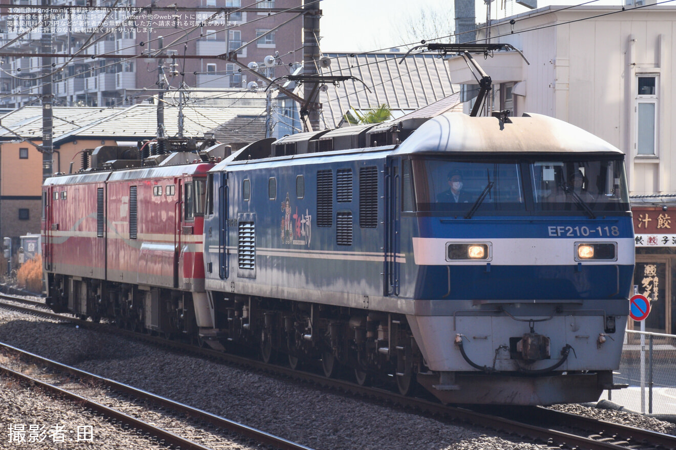 【JR貨】EH800-15大宮車両所入場回送の拡大写真