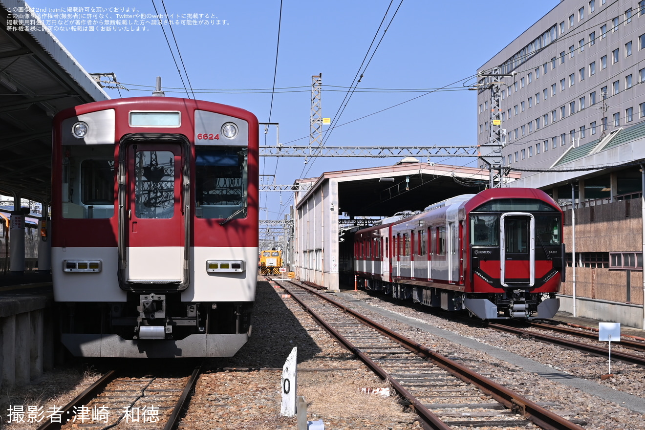 【近鉄】6A系が橿原神宮前駅にて留置の拡大写真