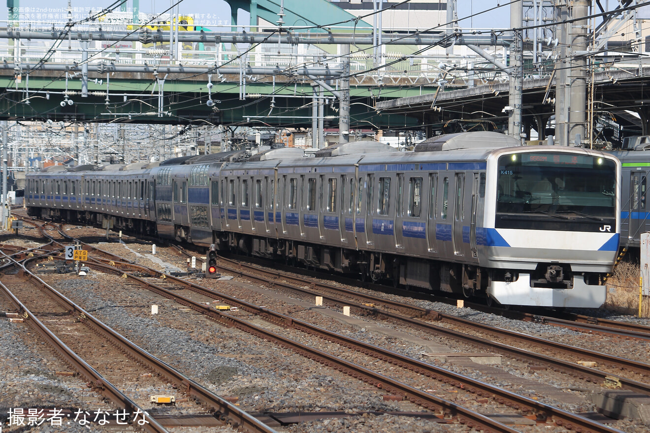 【JR東】E531系カツK415編成 大宮総合車両センター東大宮センター出場の拡大写真