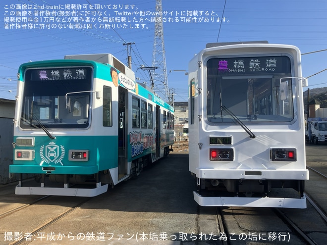 【豊鉄】赤岩口車庫「3504号 お披露目撮影会＆車内先行公開」 イベント開催を赤岩口車庫で撮影した写真