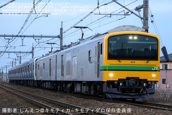 【JR東】E131系800番台N11編成が新潟車両センターから配給輸送を不明で撮影した写真