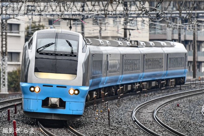 【JR東】E653系K71編成が大宮総合車両センター東大宮センターへ回送を不明で撮影した写真