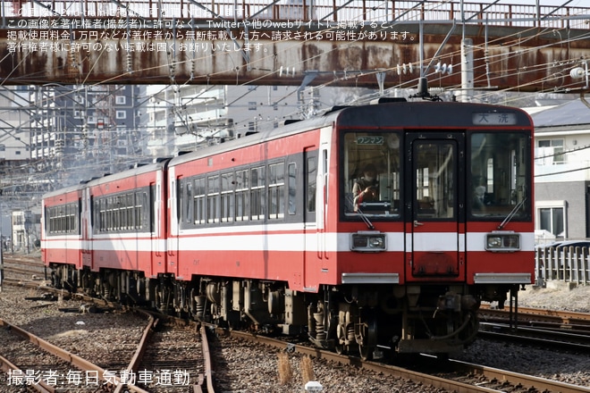 【鹿臨】Jリーグ開催に伴う増結運転で6000形オリジナル色3連で運転を不明で撮影した写真