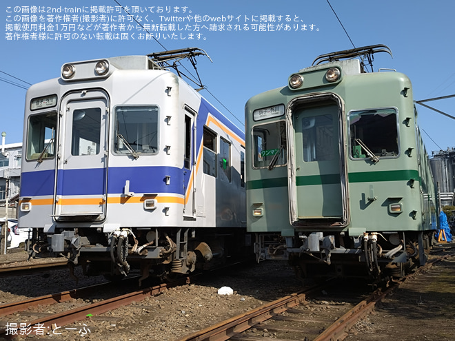 【銚電】「第1回 22000形撮影会」開催を仲ノ町車庫で撮影した写真