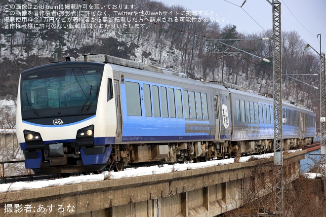 【JR東】臨時快速「大館アメッコ市号」を運行を不明で撮影した写真