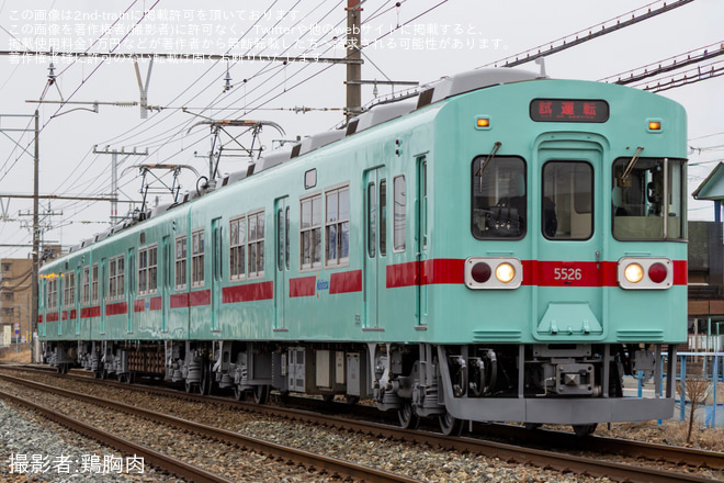 【西鉄】5000形5126F検査出場試運転を不明で撮影した写真