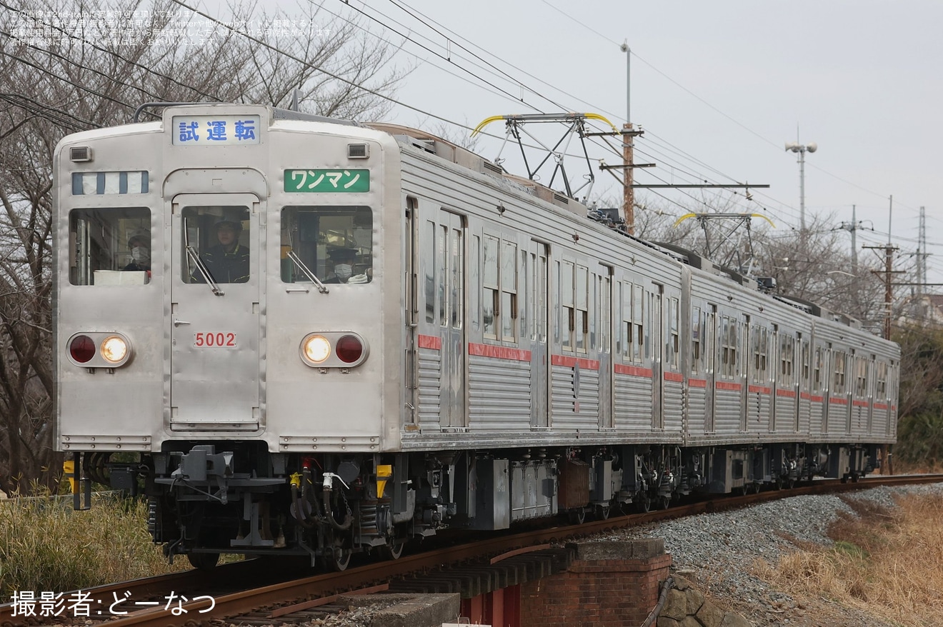 【秩鉄】5000系5002編成が復刻塗装になり出場試運転の拡大写真