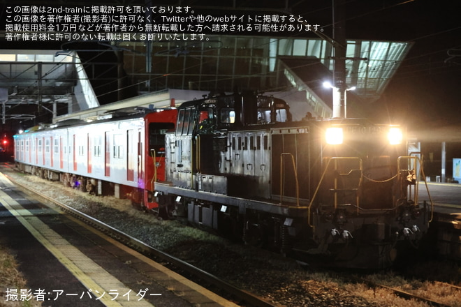 【JR九】103系1500番台E14編成車輪削正配給を不明で撮影した写真