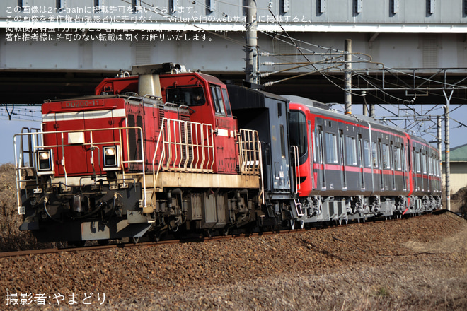 【名鉄】9100系9123F、9124F甲種輸送を不明で撮影した写真
