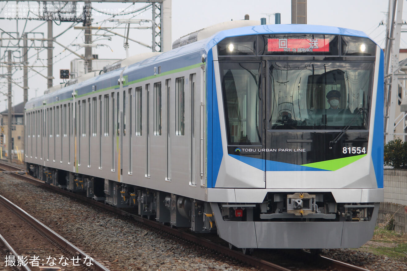 【東武】80000系81554F 津覇車輌入場回送の拡大写真