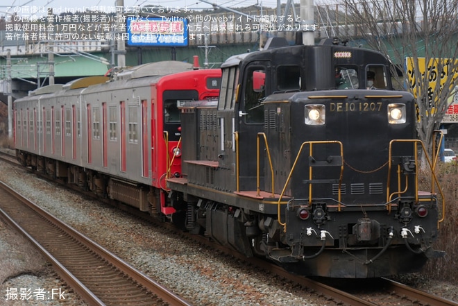 【JR九】103系1500番台E14編成車輪削正返却配給を不明で撮影した写真