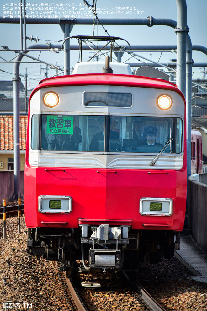 【名鉄】6500系6517F三河線教習を三河八橋駅で撮影した写真