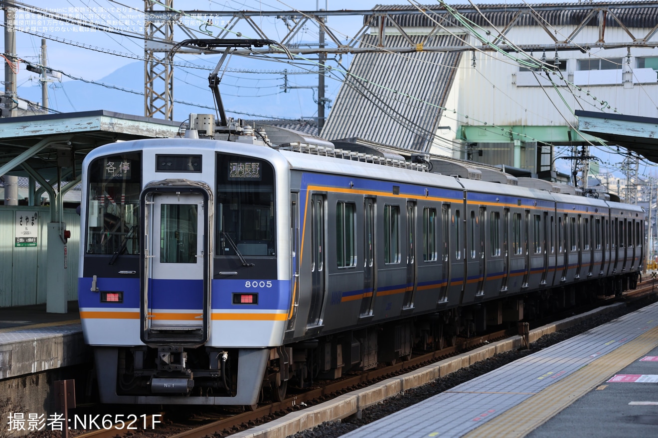 【南海】8000系8005Fが高野線へ転属し運用開始の拡大写真